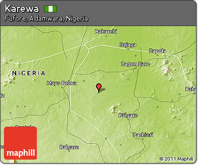 Physical 3D Map of Karewa