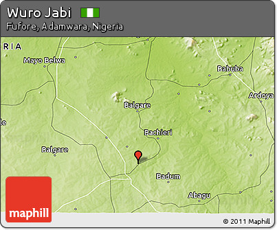 Physical 3D Map of Wuro Jabi