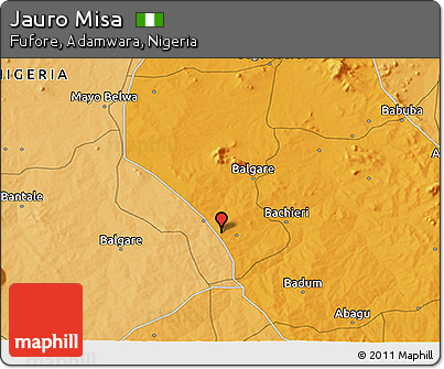 Political 3D Map of Jauro Misa