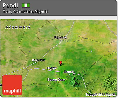 Satellite 3D Map of Pendi