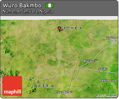 Satellite 3D Map of Wuro Bakmbo