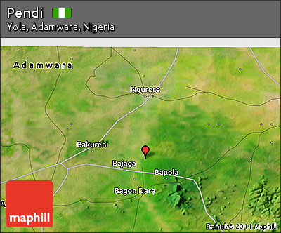 Satellite 3D Map of Pendi