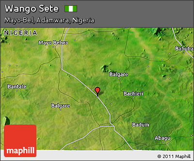 Satellite 3D Map of Wango Sete