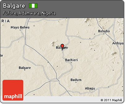 Shaded Relief 3D Map of Balgare