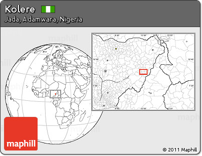 Blank Location Map of Kolere
