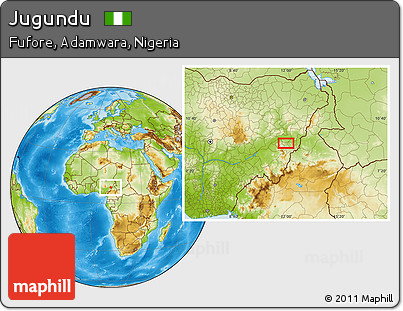 Physical Location Map of Jugundu