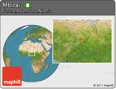 Satellite Location Map of Mbirai