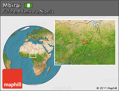 Satellite Location Map of Mbirai
