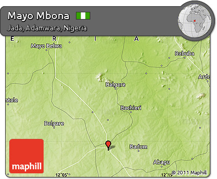 Physical Map of Mayo Mbona