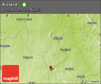 Physical Map of Kolere