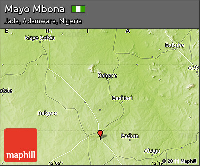 Physical Map of Mayo Mbona