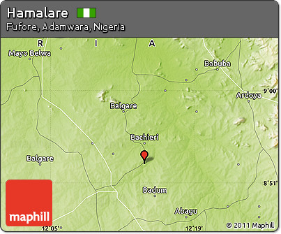 Physical Map of Hamalare