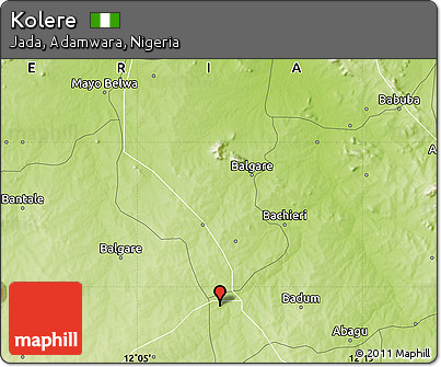 Physical Map of Kolere