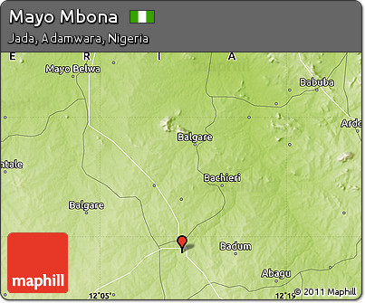 Physical Map of Mayo Mbona