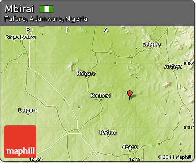 Physical Map of Mbirai