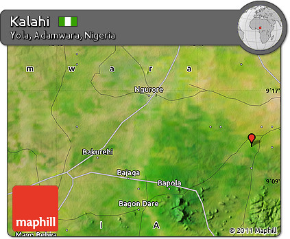Satellite Map of Kalahi