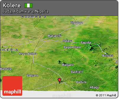 Satellite Panoramic Map of Kolere