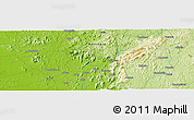 Physical Panoramic Map of Buia