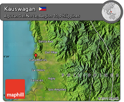 Satellite Map of Kauswagan