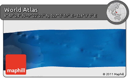 Physical Panoramic Map of the Area around 9° 4' 52" N, 127° 34' 30" E