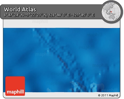 Physical 3D Map of the Area around 9° 4' 52" N, 129° 16' 30" E