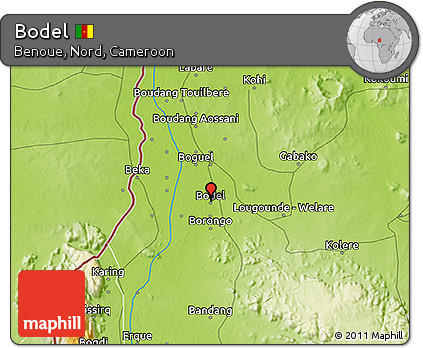 Physical 3D Map of Bodel