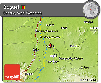 Physical 3D Map of Boguel
