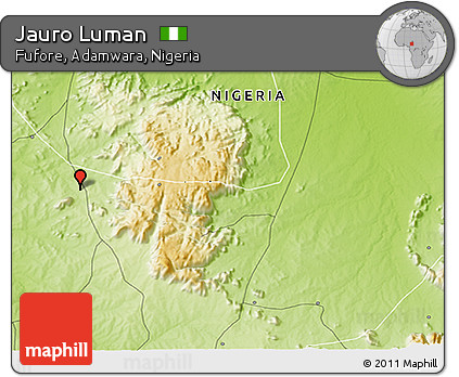 Physical 3D Map of Jauro Luman