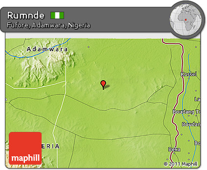 Physical 3D Map of Rumnde