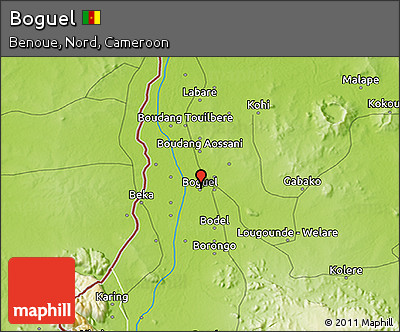 Physical 3D Map of Boguel