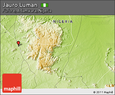 Physical 3D Map of Jauro Luman