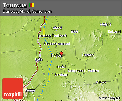 Physical 3D Map of Touroua