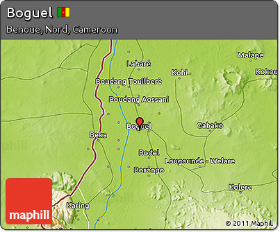 Physical 3D Map of Boguel