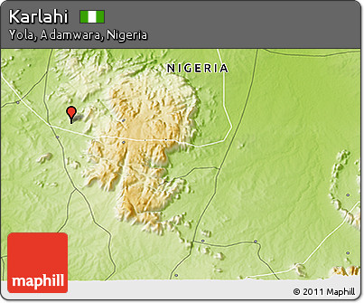 Physical 3D Map of Karlahi