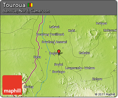 Physical 3D Map of Touroua