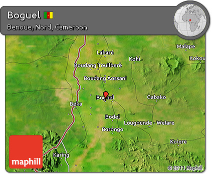 Satellite 3D Map of Boguel