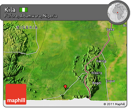Satellite 3D Map of Kila