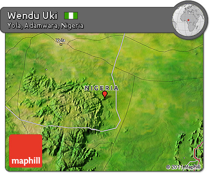 Satellite 3D Map of Wendu Uki