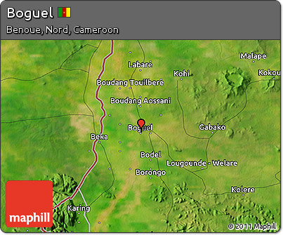 Satellite 3D Map of Boguel