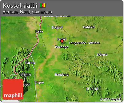 Satellite 3D Map of Kosselnialbi