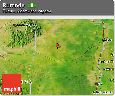 Satellite 3D Map of Rumnde