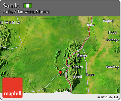 Satellite 3D Map of Samlo
