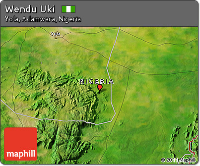 Satellite 3D Map of Wendu Uki