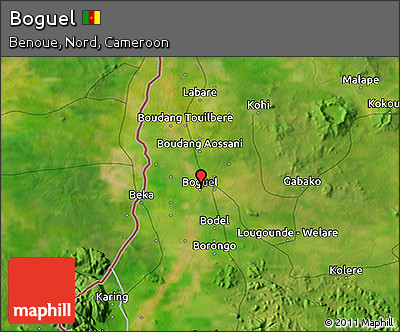 Satellite 3D Map of Boguel