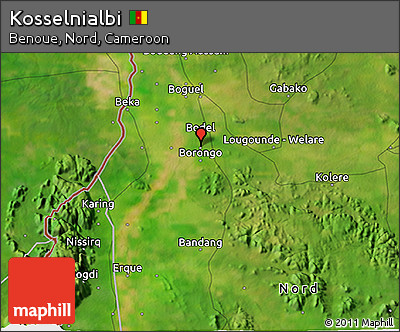 Satellite 3D Map of Kosselnialbi