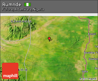 Satellite 3D Map of Rumnde