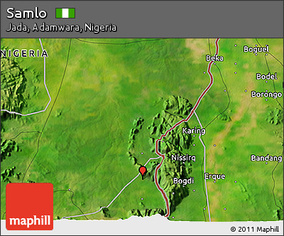 Satellite 3D Map of Samlo