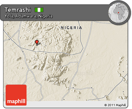 Shaded Relief 3D Map of Temrashi