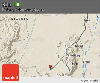 Shaded Relief 3D Map of Kila