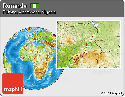 Physical Location Map of Rumnde